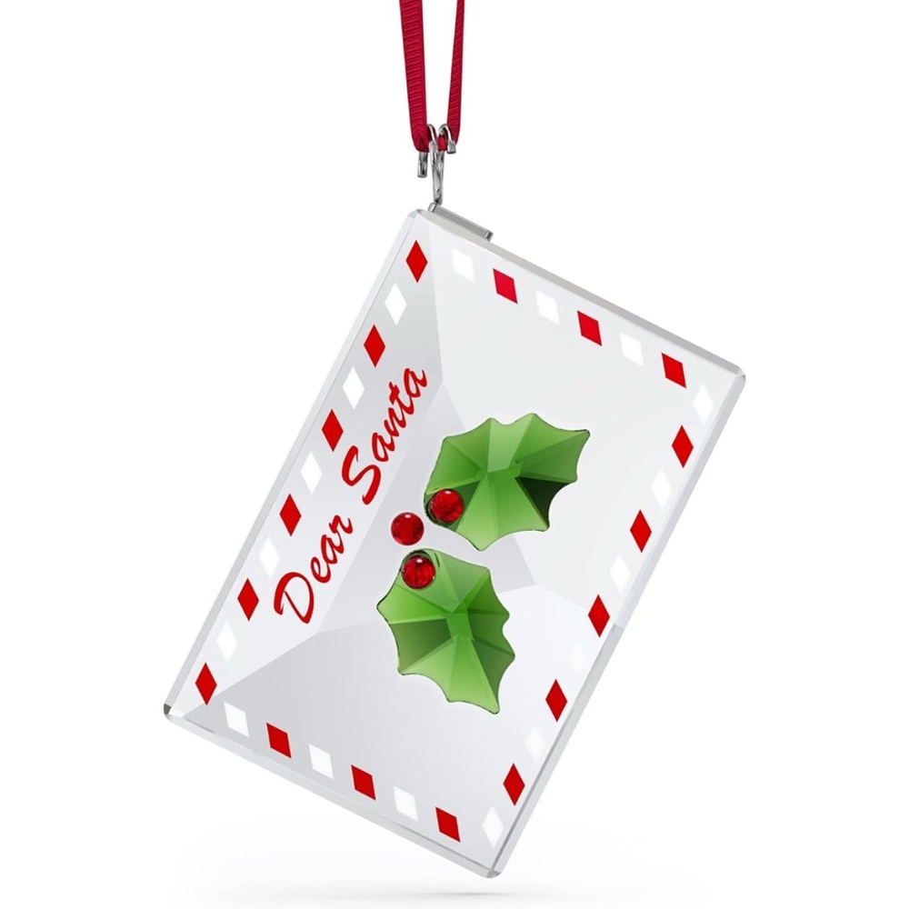 SWAROVSKI COLLECTIONS HOLIDAY CHEERS LETTER TO SANTA ORNAMENT